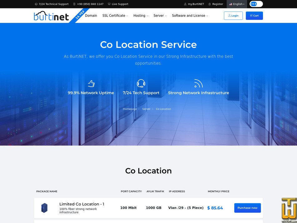 Taken on 25 January, 2026 screenshot of Limited Co Location - 4 from burtinet.com