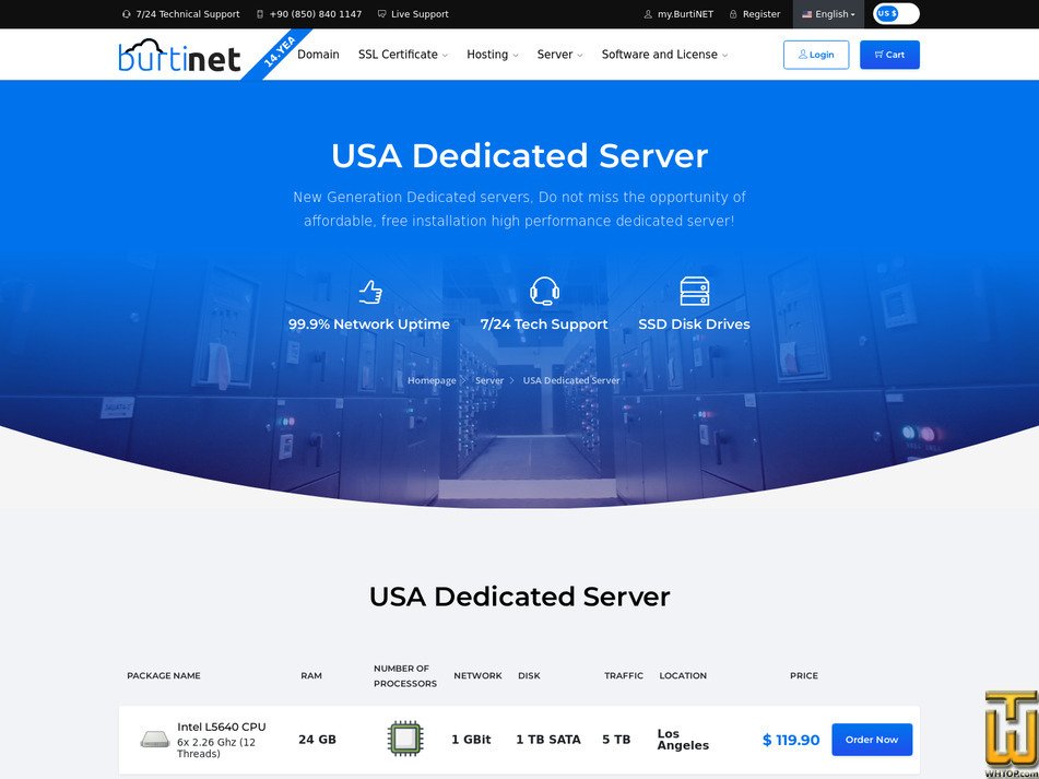 screenshot of 2x Intel E5-2650 v2 CPU from burtinet.com