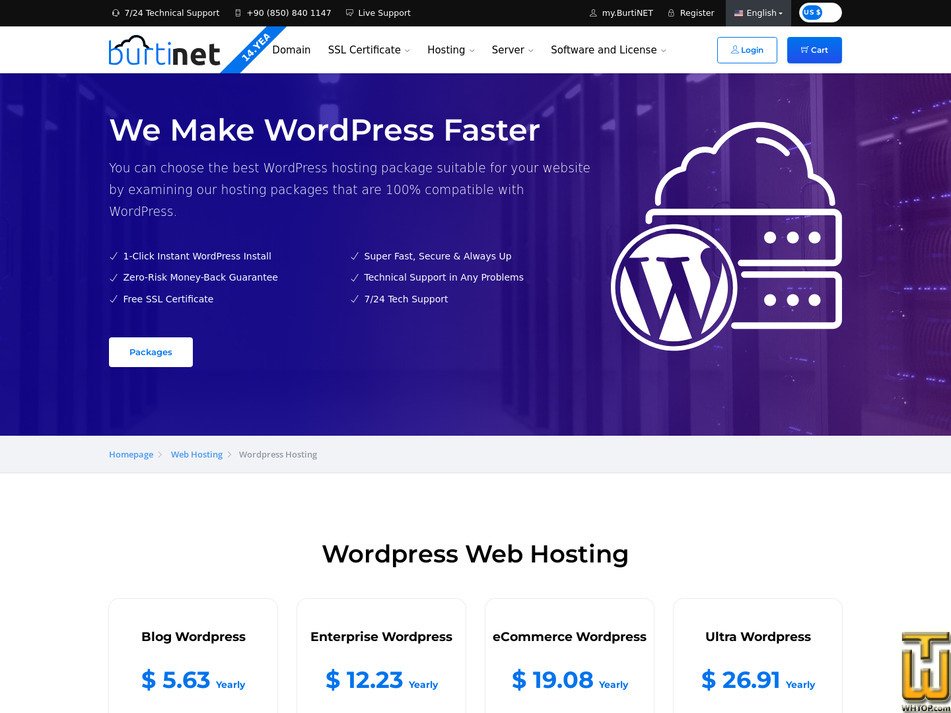 screenshot of Blog Wordpress from burtinet.com