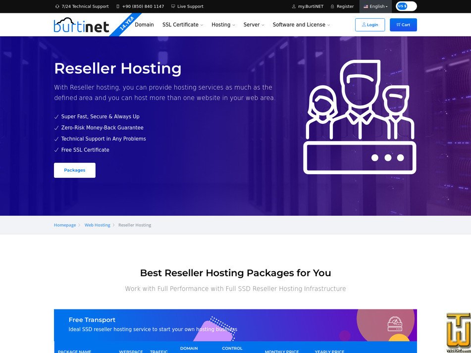 screenshot of cPanel 25 from burtinet.com