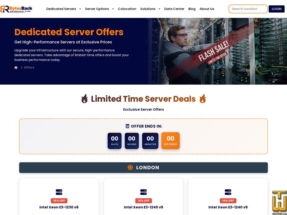 Taken on 10 May, 2026 screenshot of London - Intel Xeon E3-1230 v6 PID-14101 from bytesrack.com