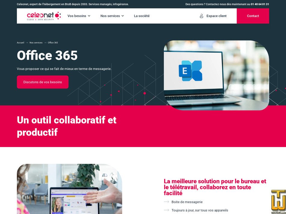 Taken on 29 July, 2026 screenshot of Office 365 from celeonet.fr