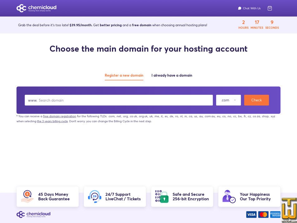 screenshot of Expand from chemicloud.com
