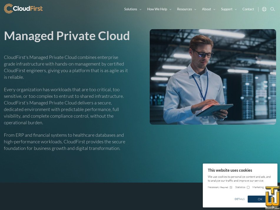 Taken on 30 April, 2026 screenshot of Managed Private Cloud from cloudfirst.host