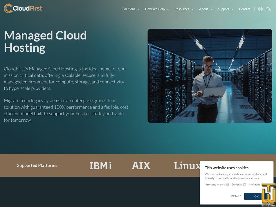 Taken on 30 April, 2026 screenshot of Managed Cloud Hosting from cloudfirst.host