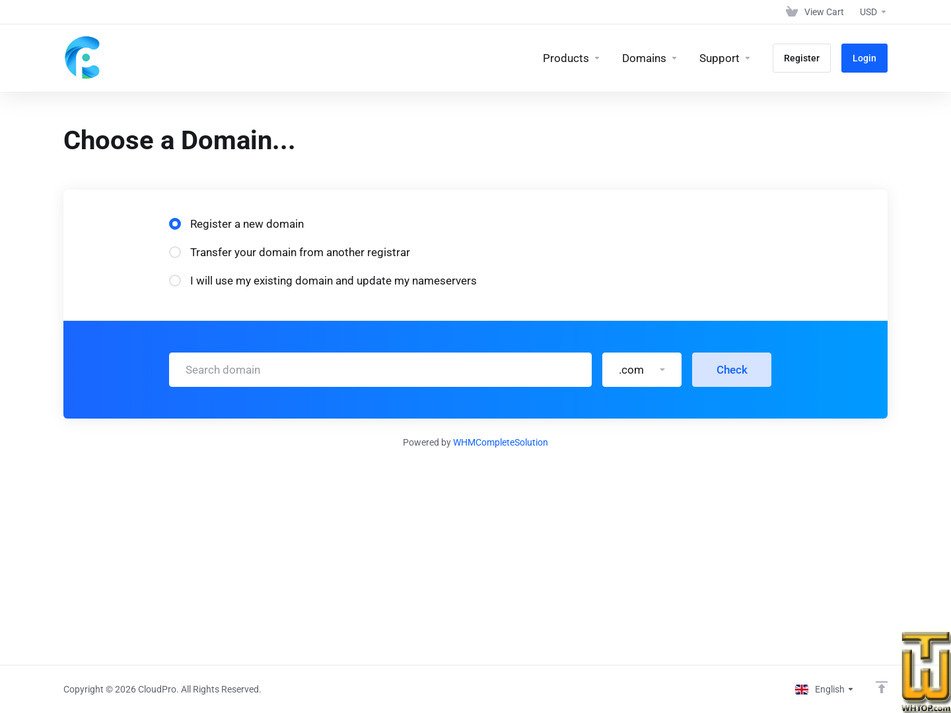 Taken on 24 August, 2026 screenshot of Basic WordPress Hosting from cloudpro.ng