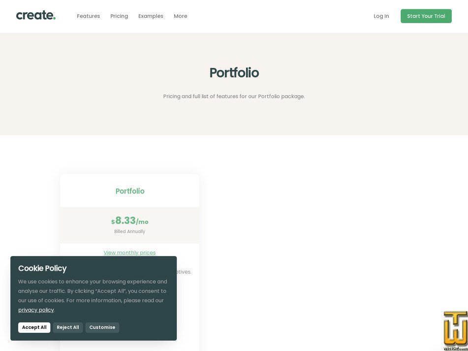 Taken on 11 June, 2026 screenshot of Portfolio from create.net