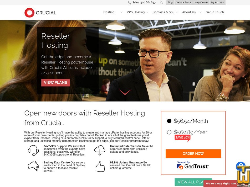 screenshot of Reseller Plus from crucial.com.au