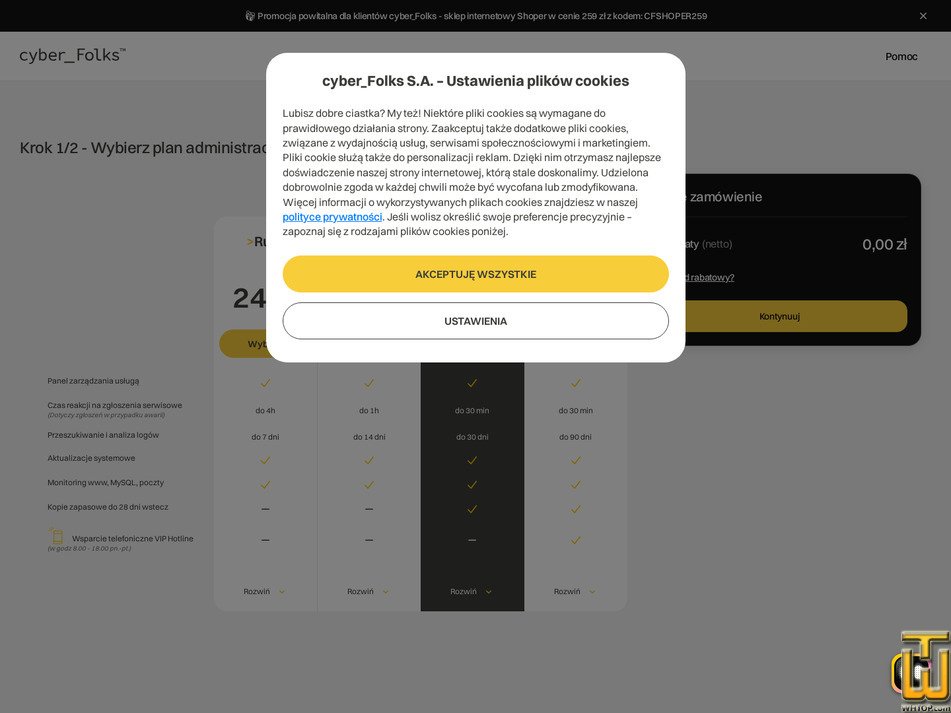 Taken on 13 October, 2026 screenshot of S3 Managed from cyberfolks.pl