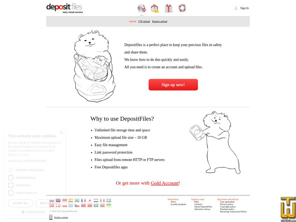 Taken on 4 July, 2026 screenshot of Free Membership from dfiles.com