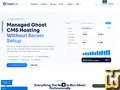 screenshot of Ghost CMS Hosting Starter from dianahost.com