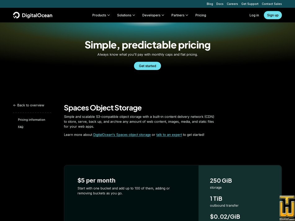Taken on 14 October, 2026 screenshot of Spaces Object Storage from digitalocean.com