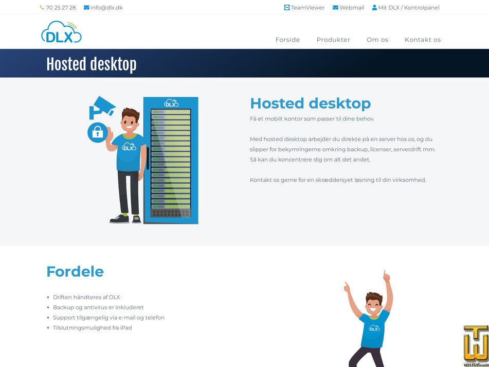 Taken on 6 May, 2026 screenshot of Hosted desktop from dlx.dk