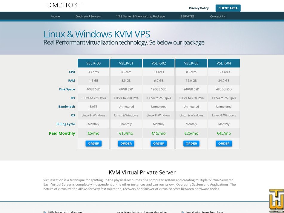 Taken on 29 April, 2026 screenshot of VSL.K-01 from dmzhost.co