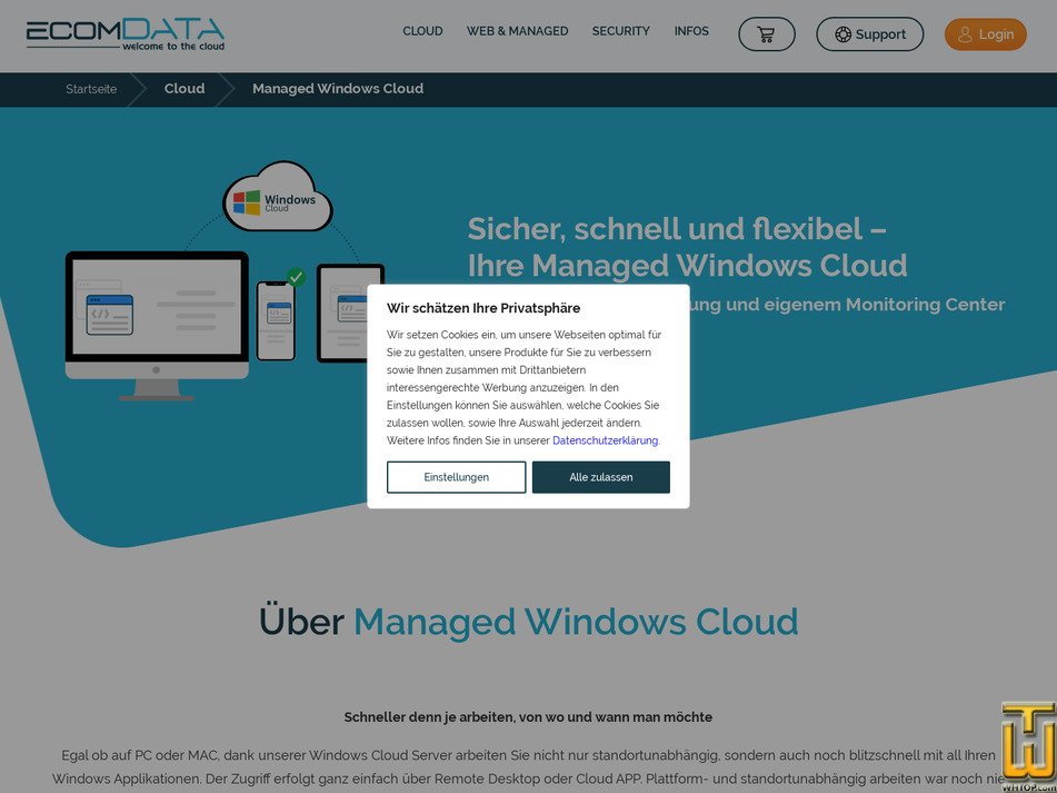 Taken on 5 August, 2026 screenshot of Cloud ENTERPRISE from ecomdata.de