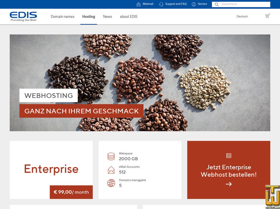 screenshot of Enterprise from edis.at