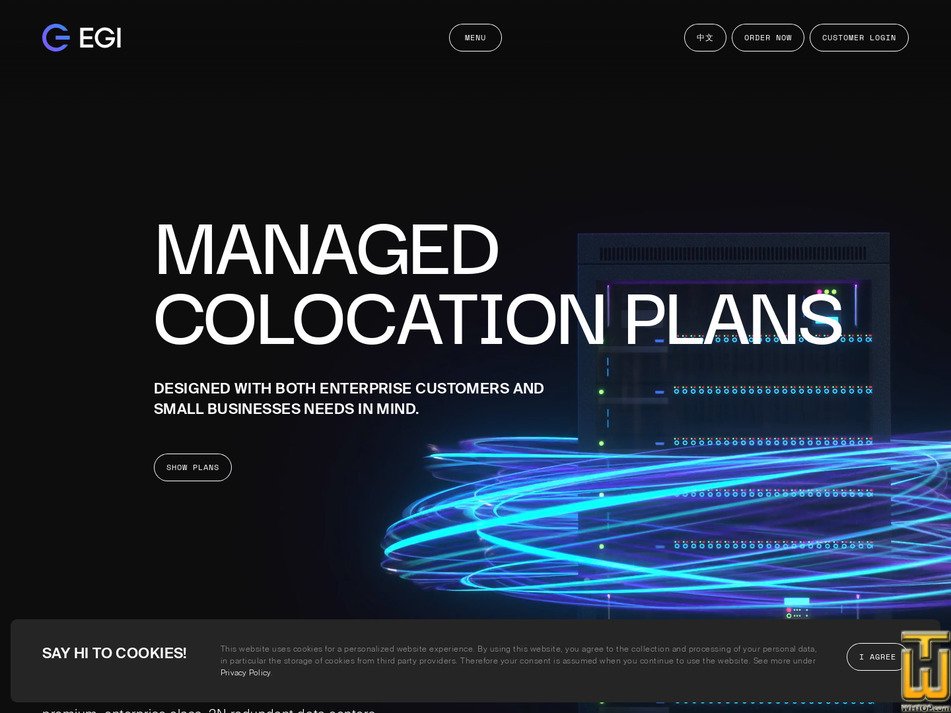 Taken on 27 January, 2026 screenshot of 1U/1Amp Shared Colo from egihosting.com