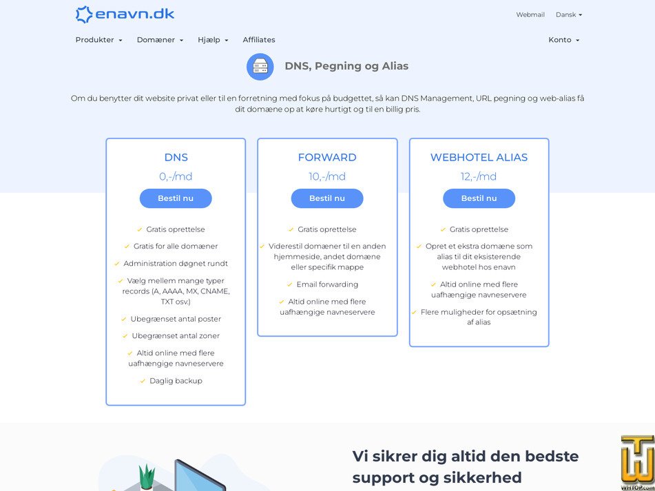 Taken on 6 May, 2026 screenshot of DNS from enavn.dk