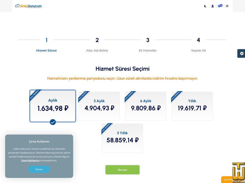 Taken on 16 February, 2026 screenshot of cPanel Reseller 75 from eniyisunucum.com