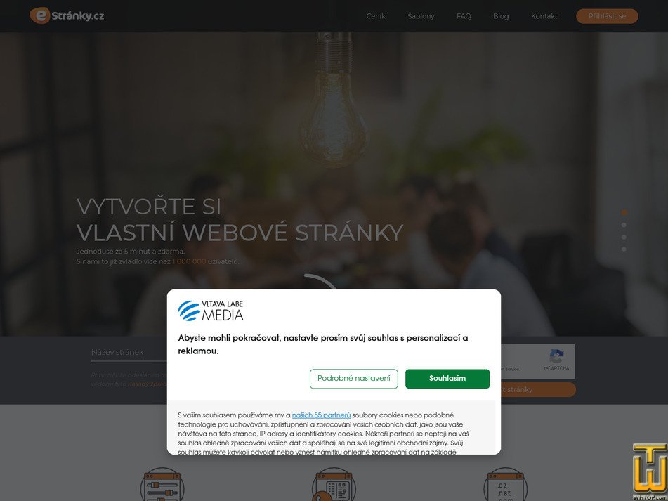 Taken on 28 August, 2026 screenshot of Individual graphic and programming work from estranky.cz