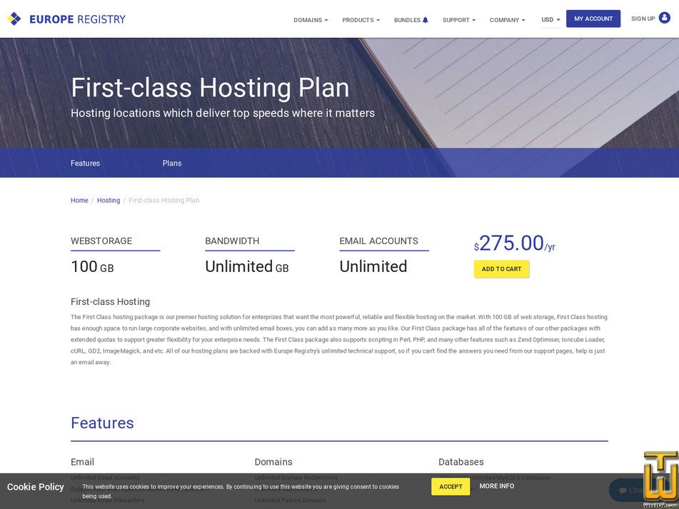 Taken on 1 July, 2026 screenshot of First Class from europeregistry.com