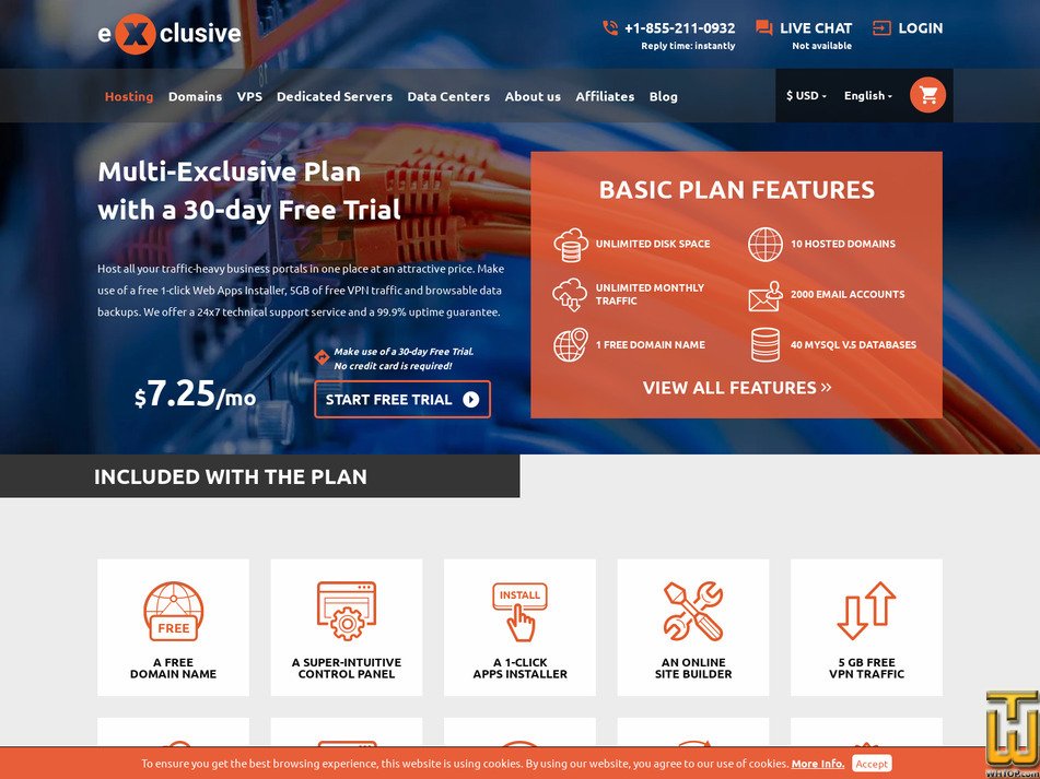 Taken on 2 February, 2026 screenshot of Multi-Exclusive from exclusivehosting.net