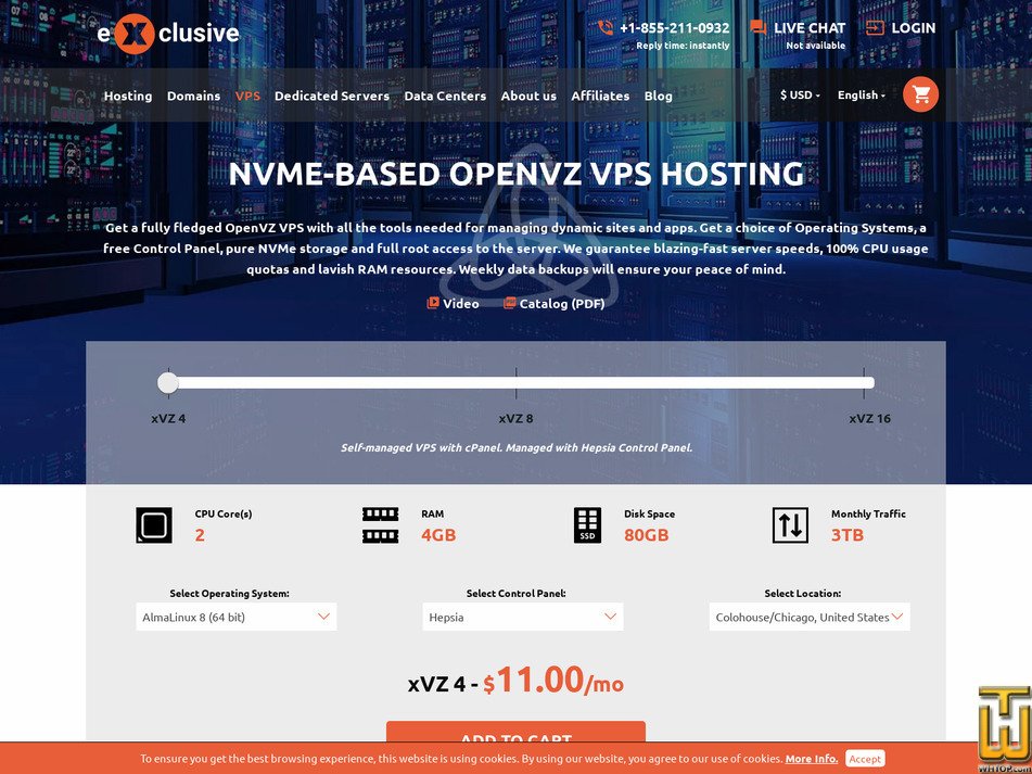 screenshot of xVZ 16 from exclusivehosting.net