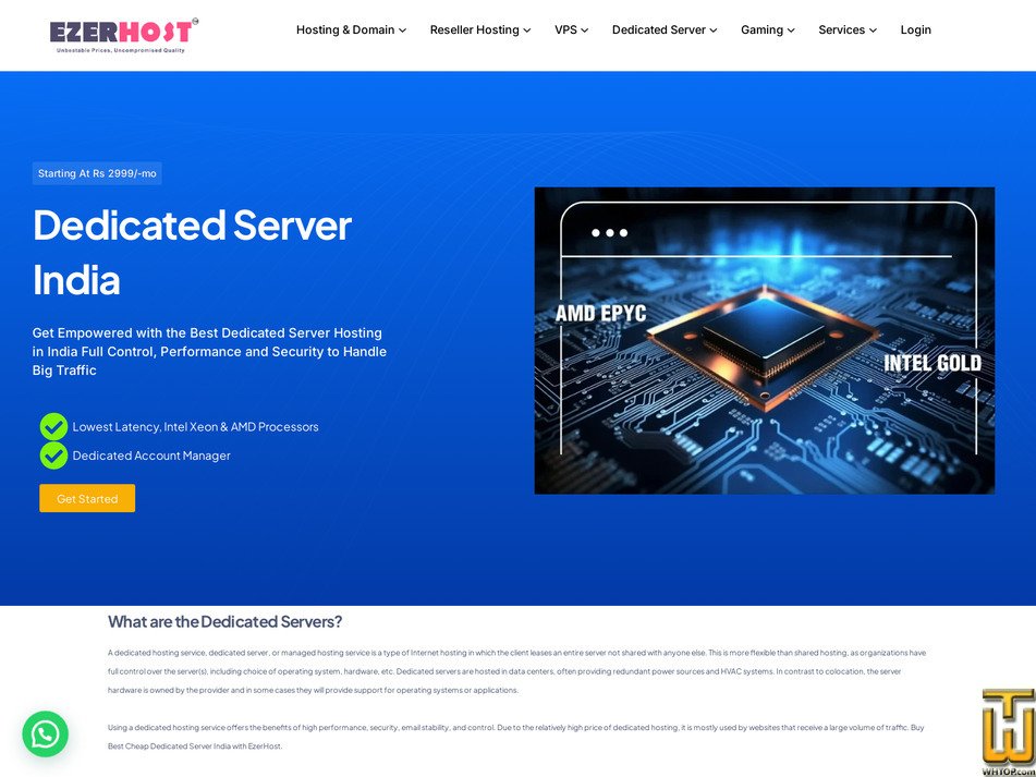 screenshot of 6 Cores from ezerhost.com