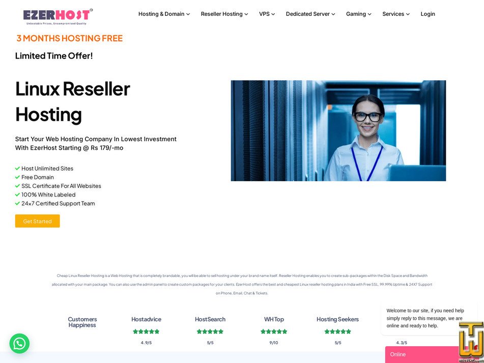 screenshot of RS MASTER from ezerhost.com
