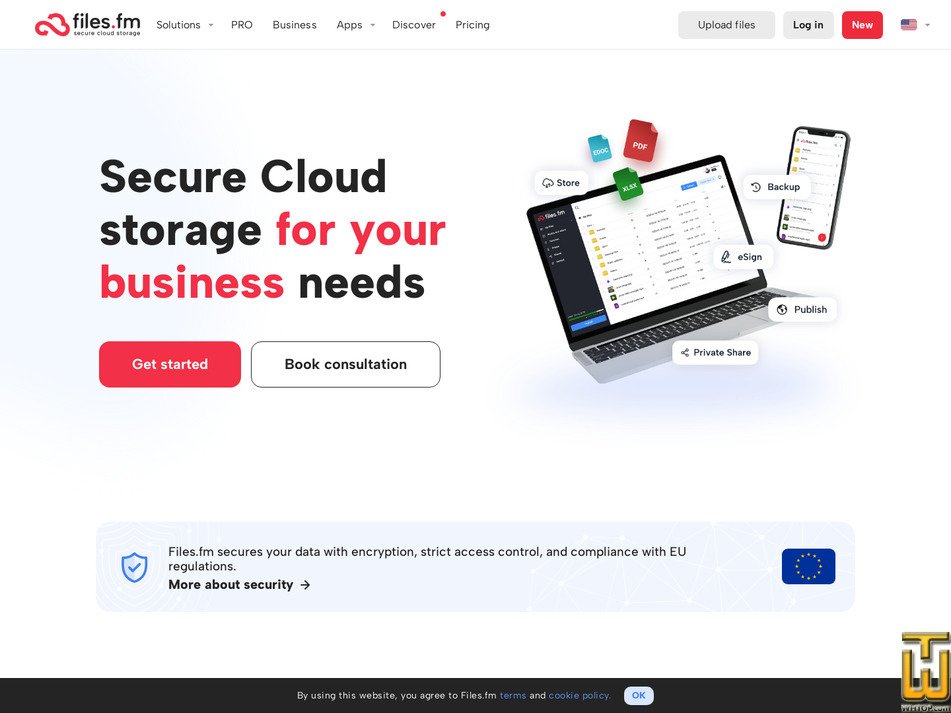 Taken on 21 May, 2026 screenshot of Business account 5TB, 10 users from files.fm