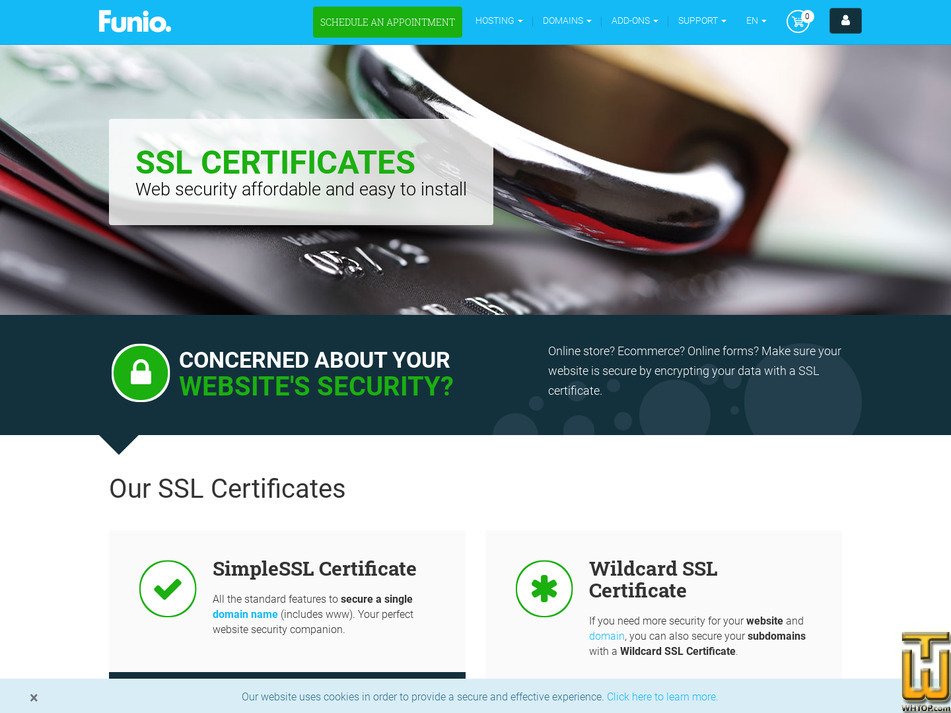 Taken on 7 May, 2026 screenshot of SimpleSSL Certificate from funio.com