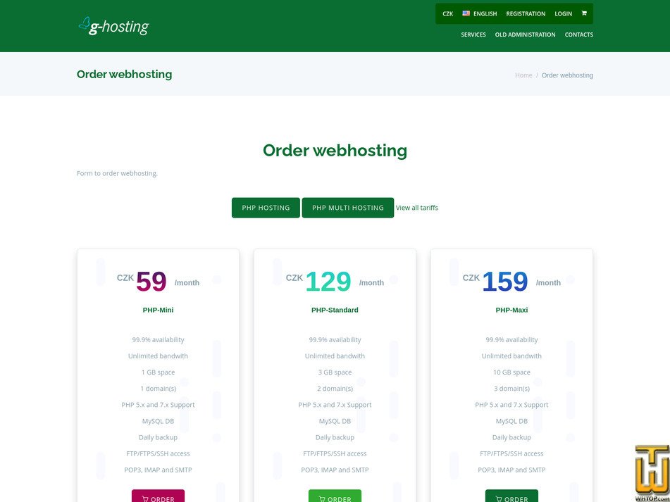 screenshot of MULTI-Maxi from g-hosting.cz
