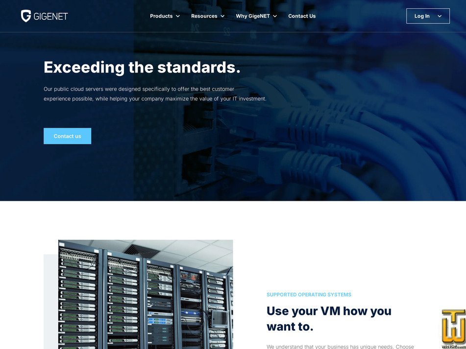 screenshot of Package 2 from gigenet.com