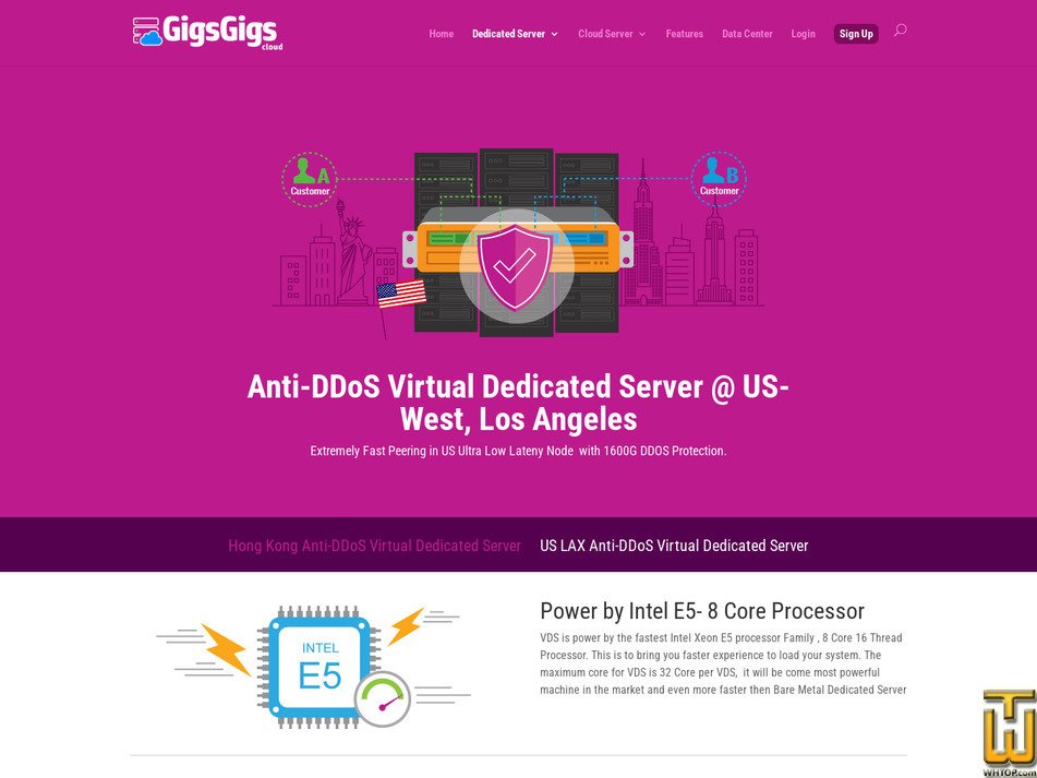 Taken on 27 February, 2026 screenshot of LAX-VDSX-01 Anti DDoS VDS from gigsgigscloud.com