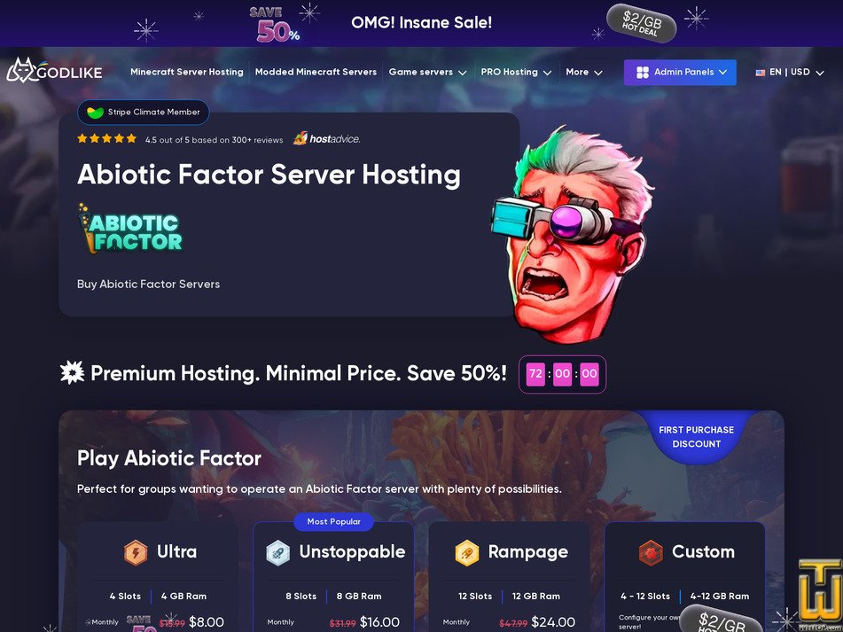 Taken on 4 July, 2026 screenshot of Abiotic Factor from godlike.host