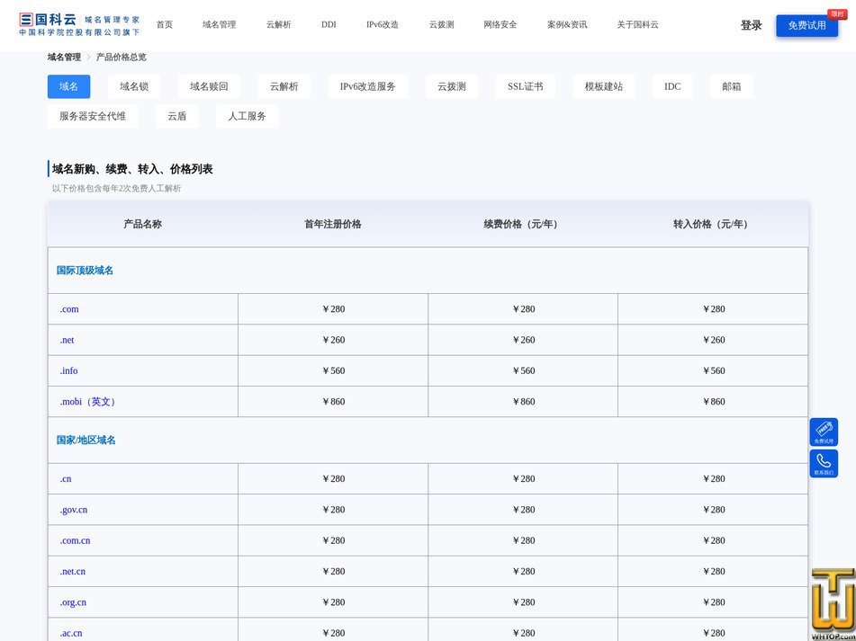 Taken on 30 July, 2026 screenshot of .COM from guokeyun.com