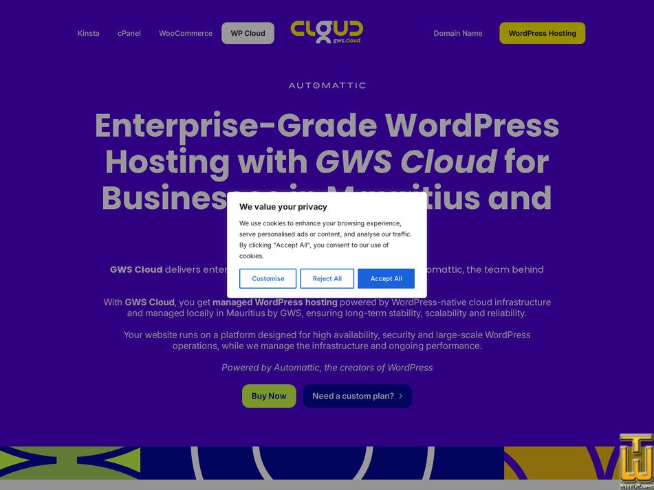 Taken on 3 October, 2026 screenshot of GWS Cloud Single - 2 PHP Workers - 50GB from gws-technologies.com