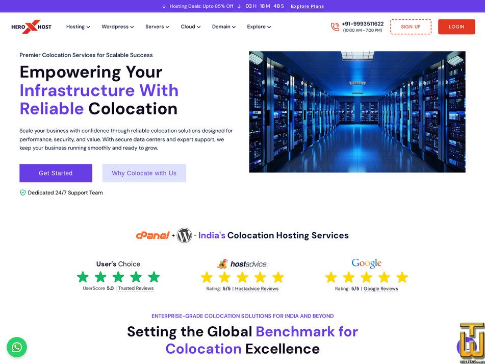 screenshot of COLO 01 from heroxhost.com