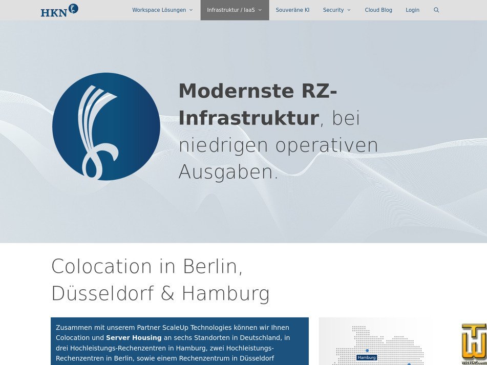 Taken on 30 September, 2026 screenshot of Server Housing from hkn.de