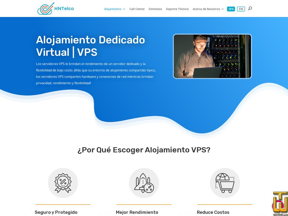 Taken on 1 August, 2026 screenshot of VPS Optimal Honduras from hntelco.com