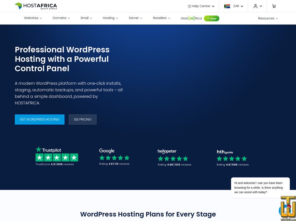 Taken on 3 August, 2026 screenshot of WordPress Basic from hostafrica.co.za