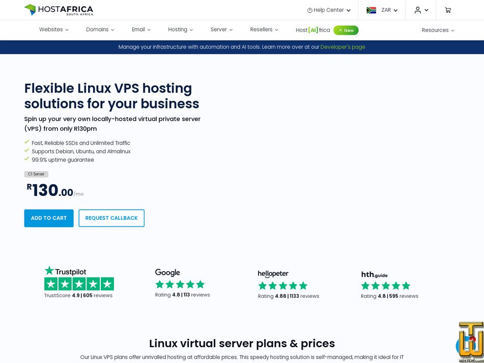 screenshot of C2 Server from hostafrica.co.za