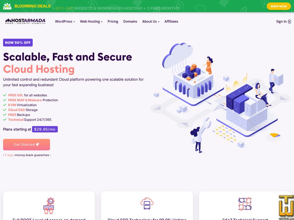 screenshot of Web Voyager from hostarmada.com
