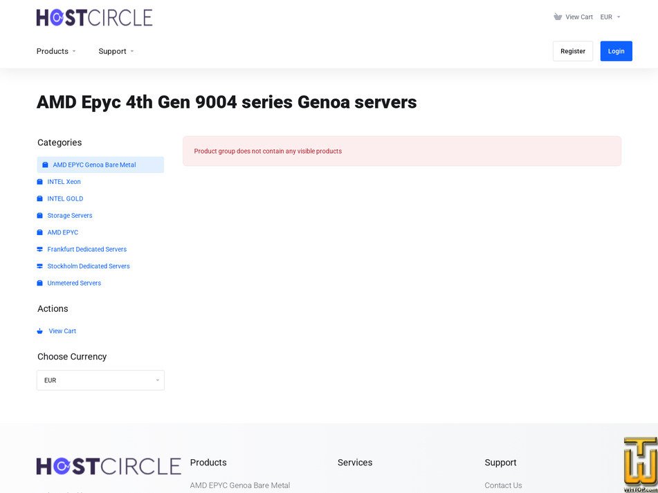 Taken on 23 July, 2026 screenshot of Dual Intel Xeon 6138 from hostcircle.nl