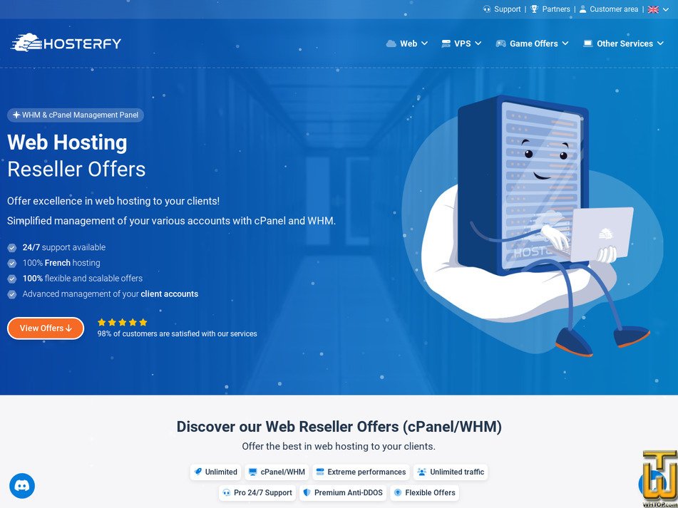Taken on 20 January, 2026 screenshot of Web Reseller Elite from hosterfy.com