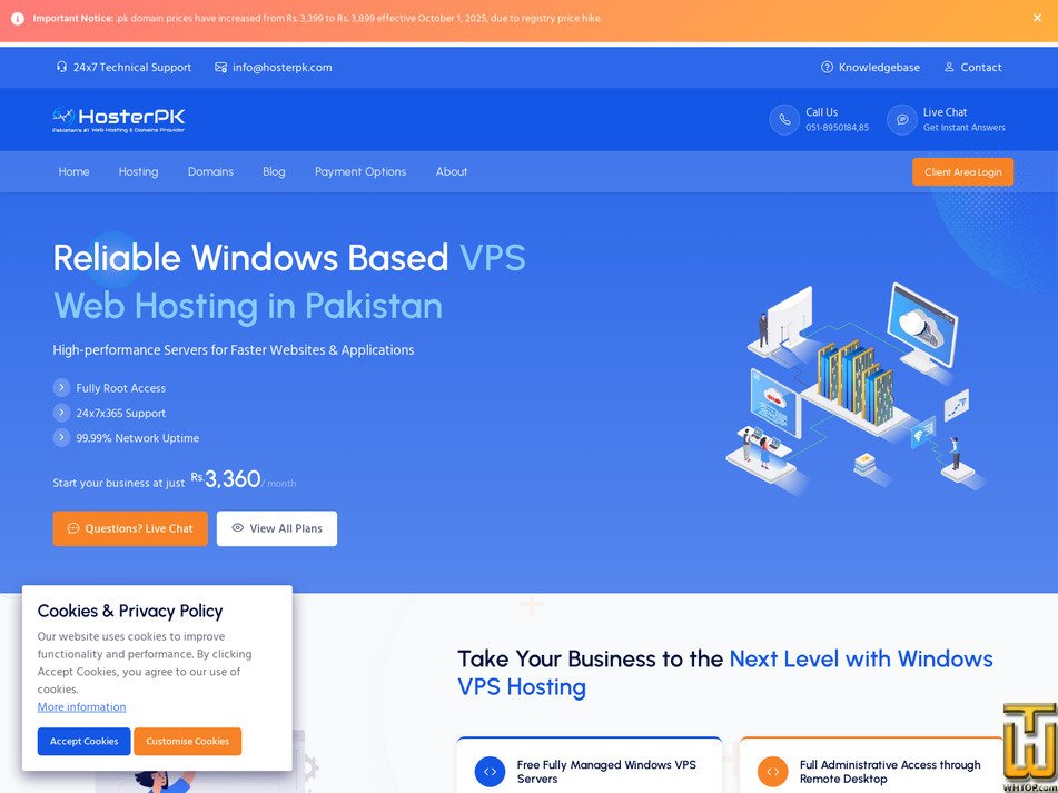 screenshot of ULTIMA from hosterpk.com