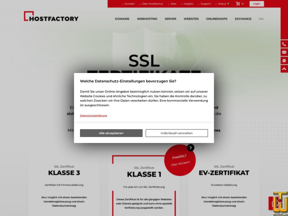 Taken on 14 May, 2026 screenshot of Klasse 3 from hostfactory.ch