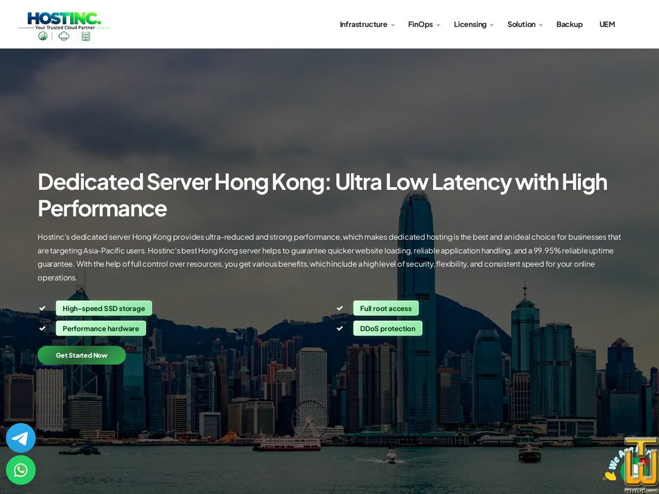 Taken on 24 August, 2026 screenshot of Hong Kong Basic from hostinc.in