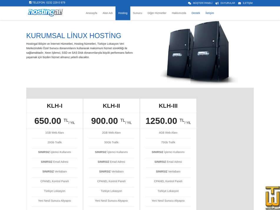 Taken on 11 August, 2026 screenshot of KLH-III from hostingal.com