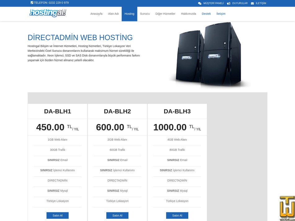 Taken on 11 August, 2026 screenshot of DA-BLH1 from hostingal.com